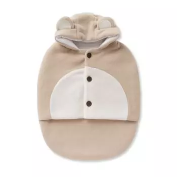 de Bear Fleece Baby Sleeping Bag Swaddle Newborn Made in Japan [Creme Coco] 50-60cm бежевый