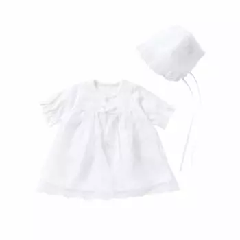 de Bell Pattern для новорожденных с низким весом Мини-размер Церемония Легкая Все Платья Шапочка Ребенок Может Использоваться Сразу После Родов Сделано в Японии для [Creme Coco]