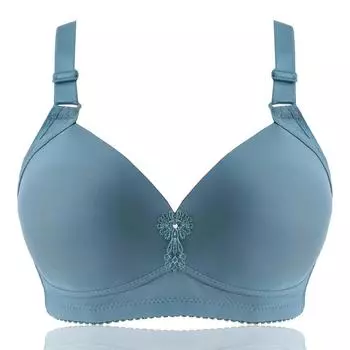 DE Cup Новое сексуальное большое размерное без стального кольца удобное нижнее белье Push Up дышащее женское нижнее белье тонкая чашка 100/44DE