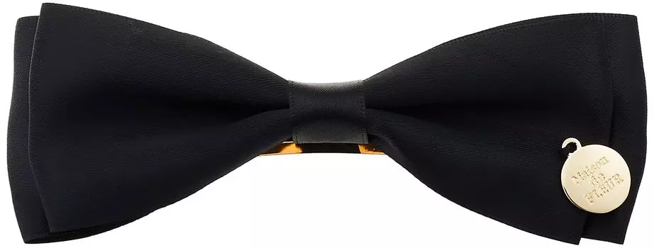 de Hair Accessory Ribbon Ribbon Satin Barrette Black [Maison Fleur] Women s чёрный