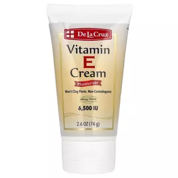 De La Cruz, Крем с витамином Е, увлажняющий крем, 74 г (2,6 унции)