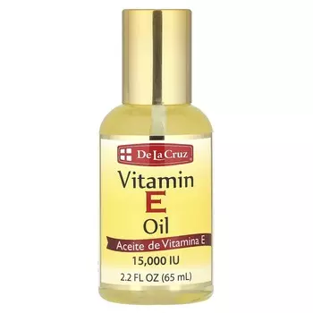 De La Cruz, Масло с витамином Е, 15 000 МЕ, 2,2 жидких унции (65 мл)