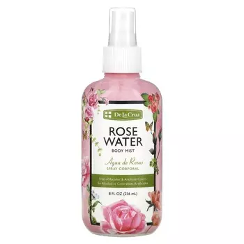 De La Cruz, Rosewater Body Mist, 8 fl oz (236 ml)