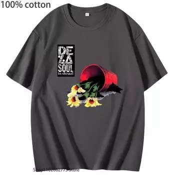 De La Soul Is Dead Графическая футболка Женская повседневная футболка с рисунком аниме, манги, 100% хлопок Футболки с коротким рукавом для женщин Уличная одежда Kpop Топы S