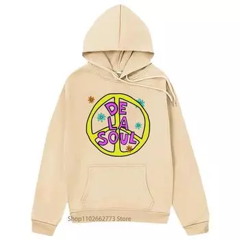 De La Soul Music Hoodies High Street Sweatshirt Fashion Anime Streetwear Женская одежда Топ Harajuku Pullovers S