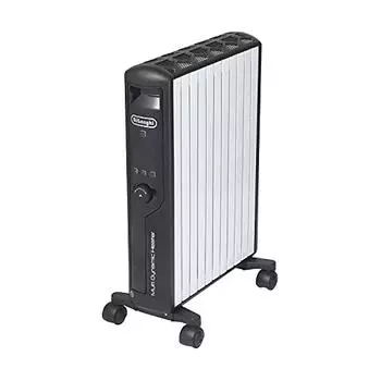 De Longhi Multi-Dynamic Heater MDHU15-BK Electric Heater Zero Wind Heating Energy Saving Intuitive Click Knob with Remote Control Surface Temperature