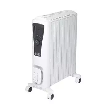 De Longhi Oil Heater Unicard RHJ65L0915 Electric Heater Zero Wind Heating Energy Saving Hard to Dry Surface Temperature Approx. 60 Eco Mode Safety Plu