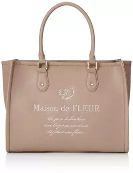 de Material Сумка-тоут из синтетической кожи 8A13F0J0400 Mocha [Maison Fleur] Женская