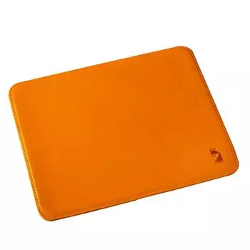 de Mouse Pad Tochigi Leather 200mm x 160mm Genuine Leather Made in Japan Simple Back Suede Camel [Am Mas] MP-032