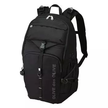 de Olive Wide Open Front Tape School Backpack 2K30043 для девочек 09 Черный x Черный 30 л [Olive School]