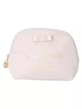 de Pouch Круглая сумочка с атласной лентой 8A43FJJ0200 Серовато-розовый [Maison Fleur] Женская