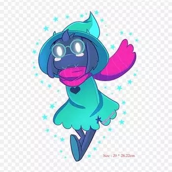De Ralsei Deltarune Deltarune Undertale железные нашивки для одежды, наклейки с аппликациями на одежду, термочувствительная нашивка на заказ