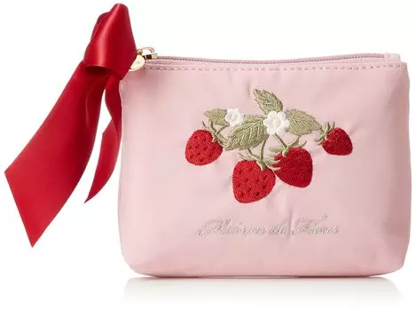 de Strawberry Embroidery S Pouch 8A21FJJ1100 Розовый [Maison Fleur] Женская