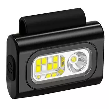 de Светодиодный фонарь безопасности USB-перезаряжаемый с сильным магнитным зажимом велосипедный ночной фонарь чёрный