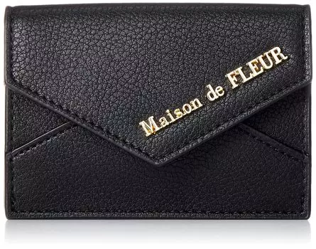 de Travel Card Sleeve Letter Card Case Черный [Maison Fleur]