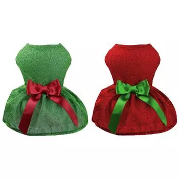 de# Weihnachtskostm Katze Косплей Kleidung verblasst nicht Hundekleid Haustier M зелёный