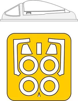 Dead Design Models Douglas Aircraft Skyraider Open Vacuum Mask Seal Plastic Model Parts DDMCM72020 1/72 A-1H/J Canopy/Painted (For Hasegawa)