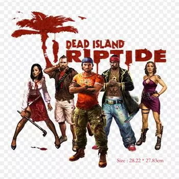 Dead Island 2 Riptide Iron on Heat Transfer Печать виниловые нашивки наклейки для одежды DIY аппликации моющиеся нашивки