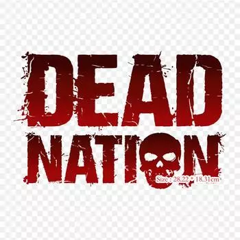 Dead Nation, термопереносная печать, виниловые нашивки, наклейки для одежды, аппликации «сделай сам», моющиеся нашивки