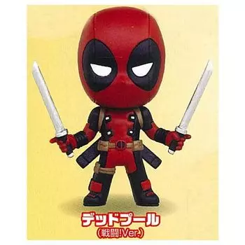 Deadpool Figure Collection Plus Deadpool Gacha Gacha Capsule Toy me! [3. (Battle! Ver.)] (Single Item)