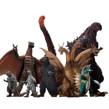 Deagostini Toho Kaiju Collection Special Edition Scale PVC Painted Figure Set 1/700