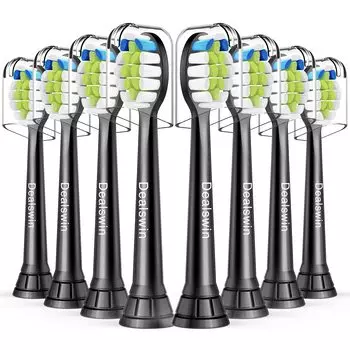 Dealswin Philips Sonicare совместимая сменная щетка совместимая щетка для удаления зубного налета стандартного размера 8 шт. совместимая с Diamond Clean Easy Clean