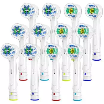 Dealswin совместимая щетка Braun электрическая зубная щетка сменная щетка отбеливающая щетка для Oral B 6 шт EB18 Braun сменная щетка для Oral B Multi