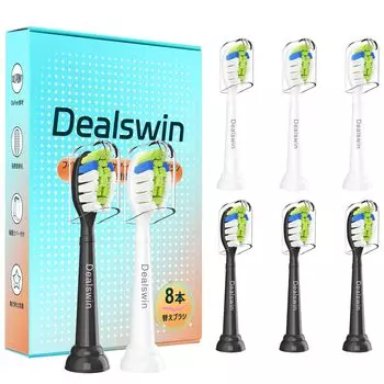 Dealswin совместимая сменная щетка для электрической зубной щетки Philips сменная щетка для удаления зубного налета Diamond Clean Easy Clean Protective Clean White