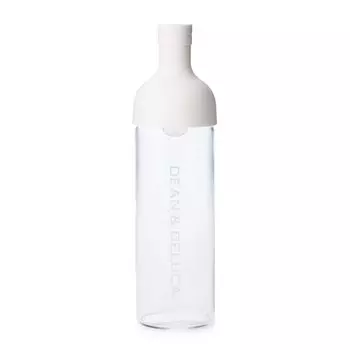 Dean and DeLuca Bottle White 750ml Glass Cold Brew Coffee Tea Glass Made in Japan 22 x 10 x 22 cm Filter-in Heat-resistant