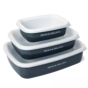 DEAN DELUCA enamel container set of 3 &