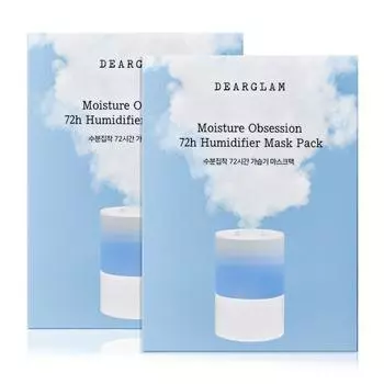 Dear Glam Moisture Obsession 72-Hour Humidifier Mask Pack, 1 pack, 10 sheets
