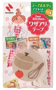 Dear Kitchen Waza Ant Tape с держателем, белая, 25 мм x 6 м белый
