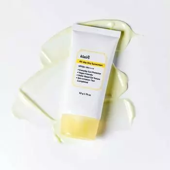 Dear Klairs All Day Airy Sunscreen 50g SPF 50+ PA++++, корейская косметика, Kbeauty, пробник