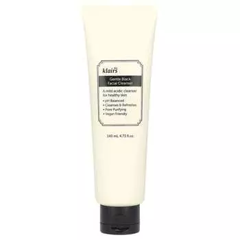 Dear, Klairs, Gentle Black Facial Cleanser, 4.73 fl oz (140 ml)