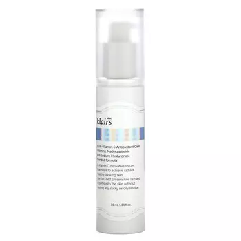 Dear, Klairs, свежевыжатая витаминная заряжающая сыворотка, 1,01 жидких унций (30 мл)