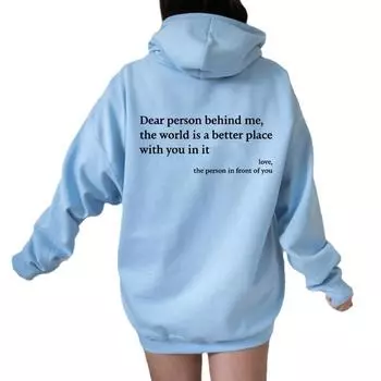 Дорогой человек за мной, свитер с рукавами-фонариками и простым алфавитом, худи Laughzed XS красный