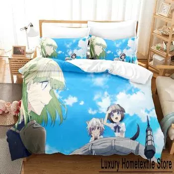 Death March to the Parallel World Rhapsody Bedding Set Single Twin Full Queen King Size Bed Set Aldult Bedroom Duvetcover Sets 3 EU Single 135x200cm