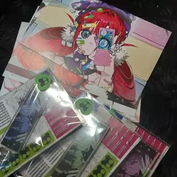 Death Note Ilfe 2p s Postcard, Keyring Batch Illustration Festival