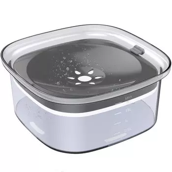 Decflow 2L Dog Water Большая емкость для поения собак с низким уровнем воды Автомобильная дорожная миска для воды, миска с защитой от проливания, анти-засорение, непроливаемая