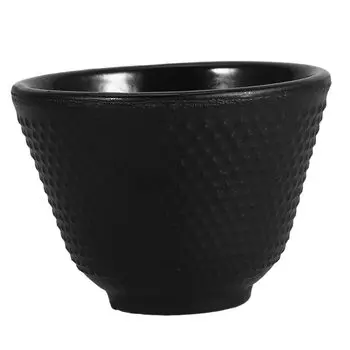 DECHOUS Чайная чашка Чайная чашка Чугунная ретро-чашка Железная чашка Чайная чашка Чайная чаша Железная чайная утварь Главная (Одиночный Кубок) чёрный