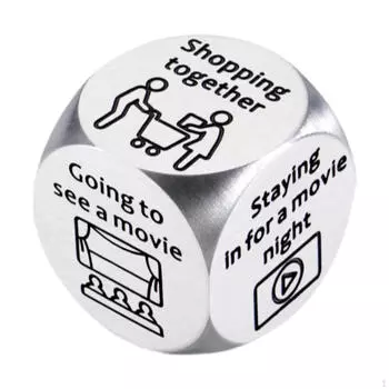 Decision Dice Date Night Him Her Boyfriend Girlfriend Valentines Gifts Dice, Couples Game for Style A