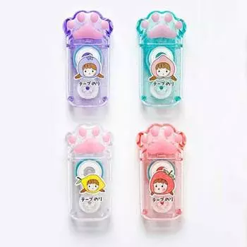 Deco DIY Craft Double-sided Tape Pointing Glue Stick Double Sided Adhesive Paper Tape Cat Claw random 1pc