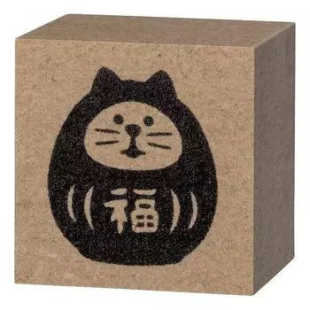 Decole concombre FUKUMONO Штамп Lucky Cat Daruma, 25 x 25 x высота 23 мм, прибл.. ZCB-35944