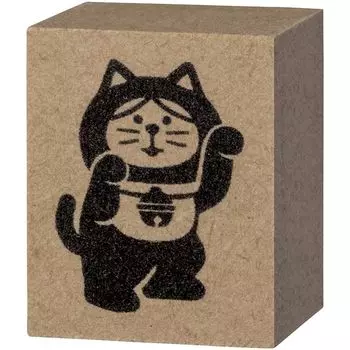Decole concombre FUKUMONO stamp Танцующий манящий кот Поднятая левая рука 23 x 28 x h23 мм Прибл.. ZCB-35946