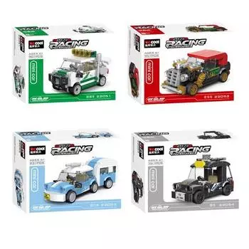 Decool Mini Full Bag Сборка автомобиля Детский блок игрушек Набор из 4 корейских детских игрушек