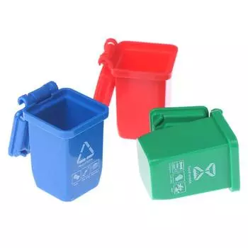 Decoration Dollhouse Miniature Simulation Furniture Toy Dollhouse Trash Can Simulation Trash Can 5pcs/set