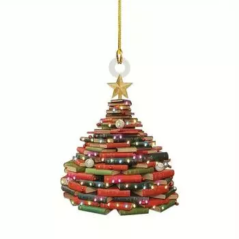 Decorative Acrylic Eyecatching Hanging Christmas Ornaments Fun Cartoon Designs For Holiday Spirit 1