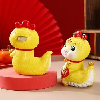 Decorative Cartoon Snake Pen Holder Creative Snake Money Box Office Accessories Style 1