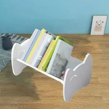 Decorative Children s Book Storage Rack Plastic Countertop Bookshelf Desk Storage Rack Office белый