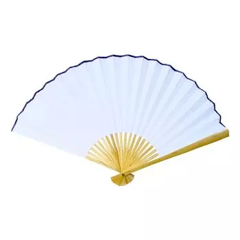 Decorative Fan Big 50cm White Fan Large Jumbo Fan Display Interior Calligraphy Huge SEN-402 белый